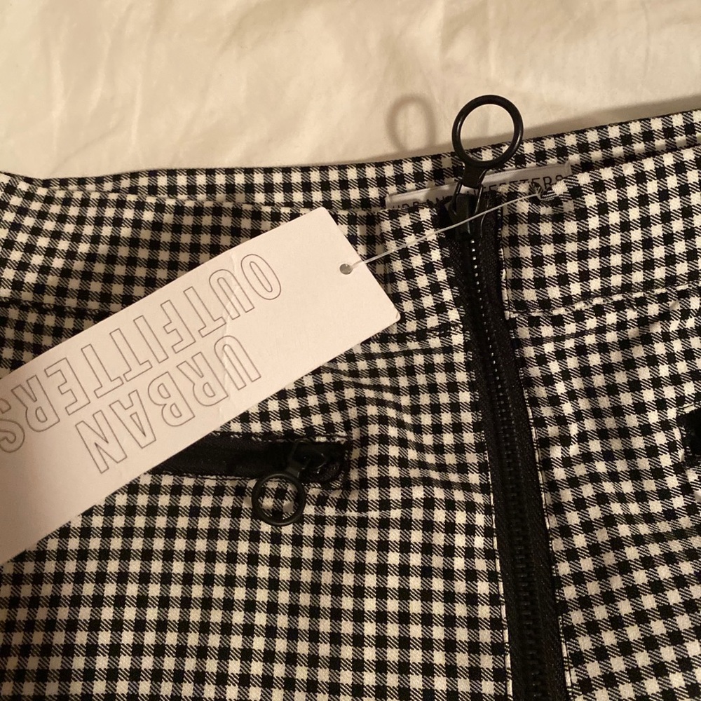 UO Black&White Checkered Plaid Pants